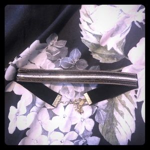 Charming Charlie sparkly black velvet choker